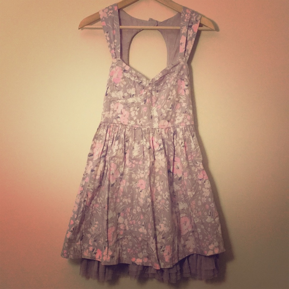 Floral Sweetheart Neckline Dress